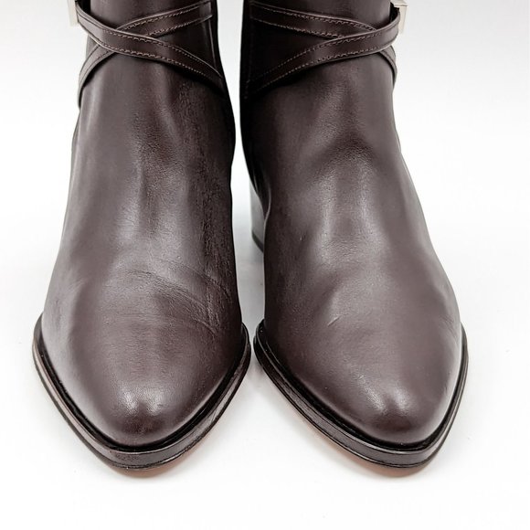 Hugo by Hugo Boss Women Silver Hardware Leather dressy Boots Size 9.5US EUR40 - Picture 12 of 12